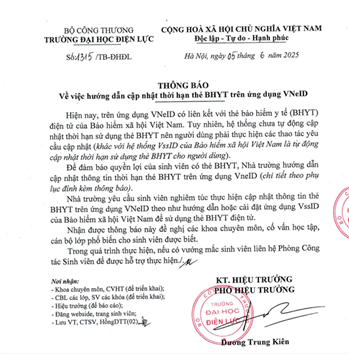 HƯỚNG DẪN CẬP NHẬT THỜI HẠN THẺ BHYT TRÊN ỨNG DỤNG VNeID