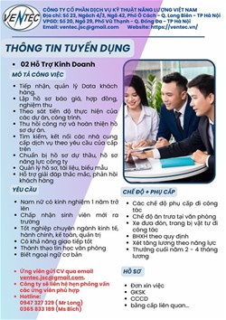 Tuyển dụng hỗ trợ kinh doanh